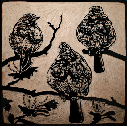 woodcut robin